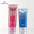 Flat SPF 50  cc bb hand face cream plastic cosmetic packaging tubes